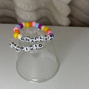 Handmade Kandi Colorful Beaded Bracelet 2 Set for Kids